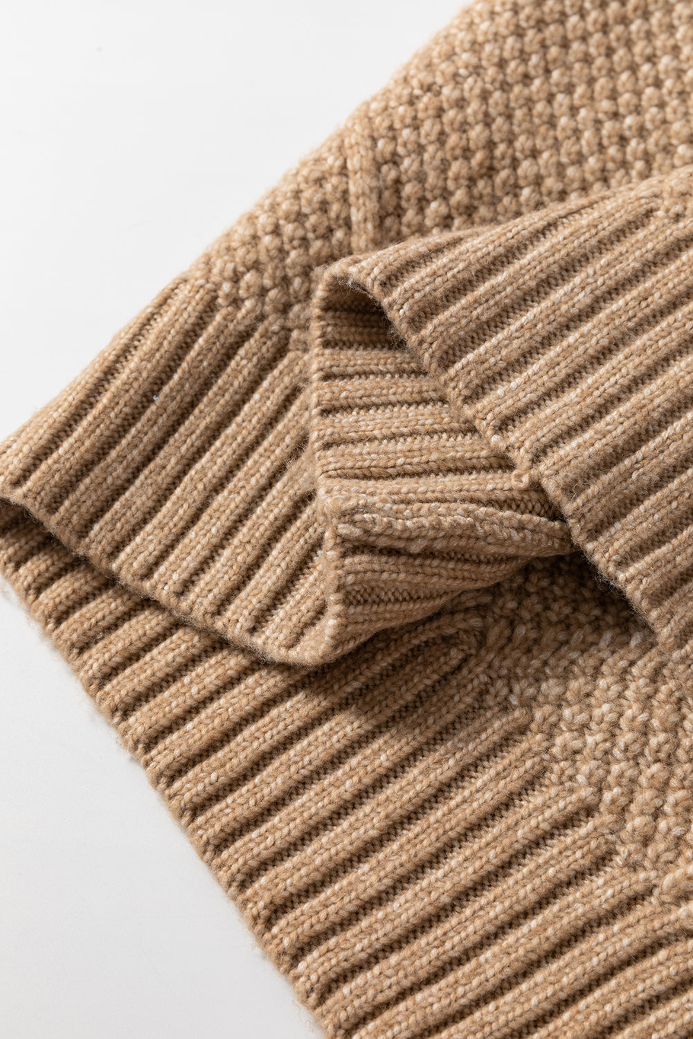 Blue Zone Planet | Lila's Cable Knit Drop Shoulder Loose Fit Sweater Dress