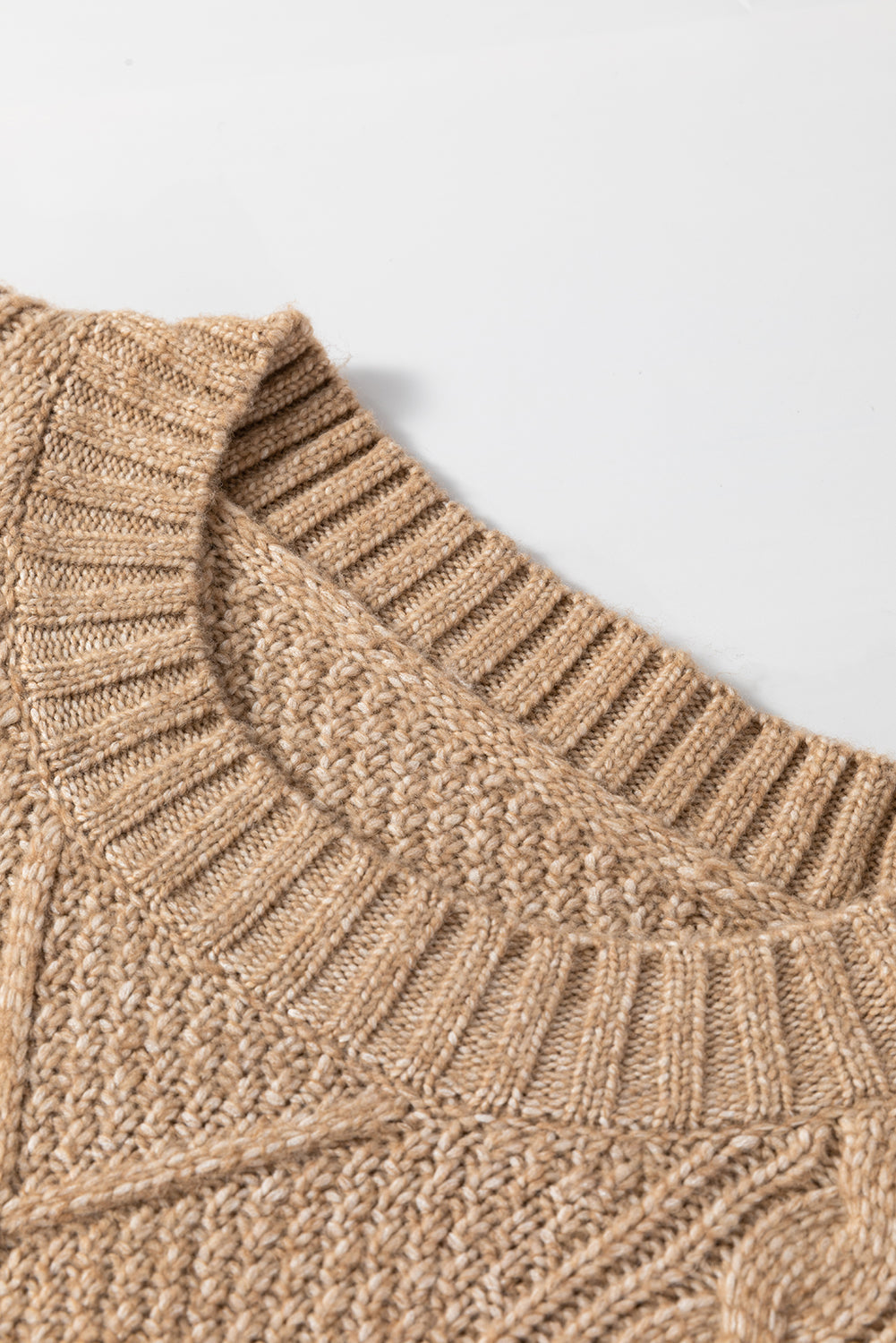 Blue Zone Planet | Lila's Cable Knit Drop Shoulder Loose Fit Sweater Dress