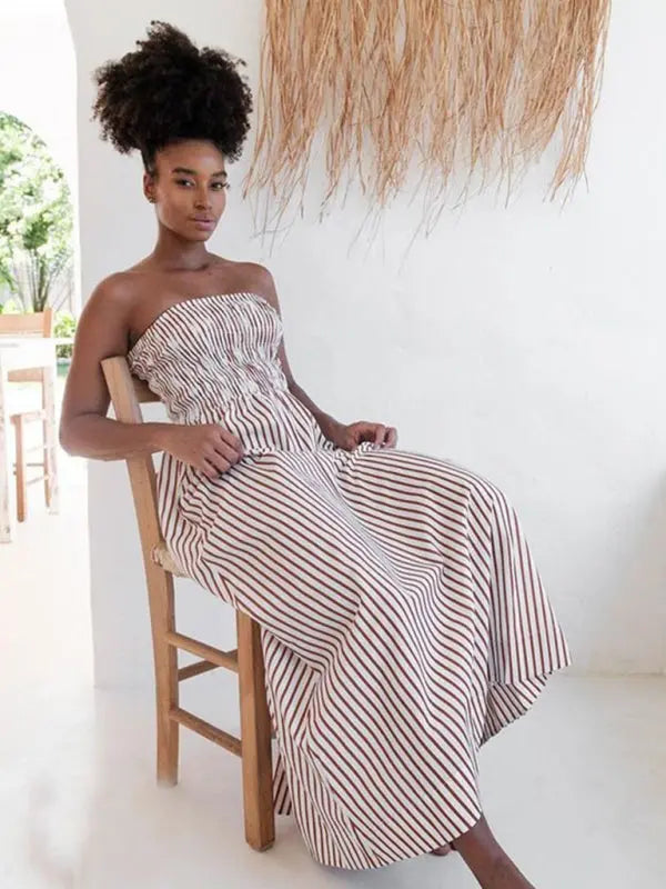 Blue Zone Planet | Isabella's Island Tube Top Sleeveless Maxi Dress