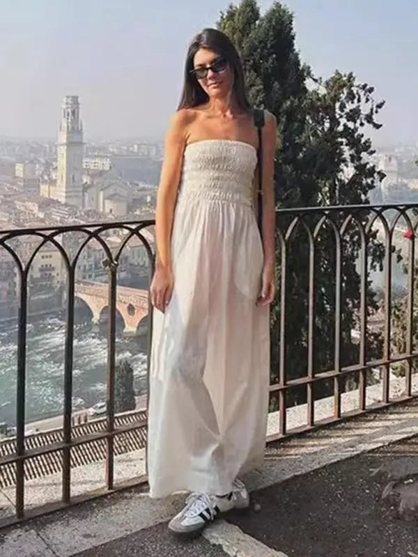 Blue Zone Planet | Isabella's Island Tube Top Sleeveless Maxi Dress