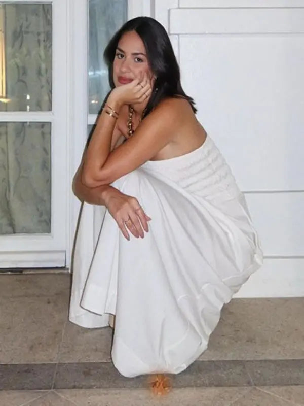Blue Zone Planet | Isabella's Island Tube Top Sleeveless Maxi Dress