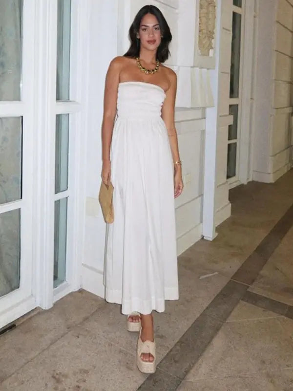 Blue Zone Planet | Isabella's Island Tube Top Sleeveless Maxi Dress