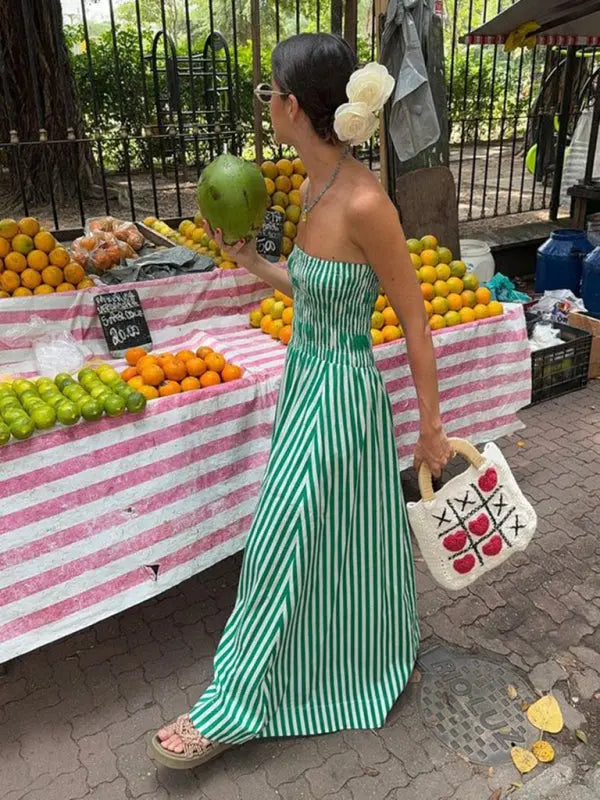 Blue Zone Planet | Isabella's Island Tube Top Sleeveless Maxi Dress