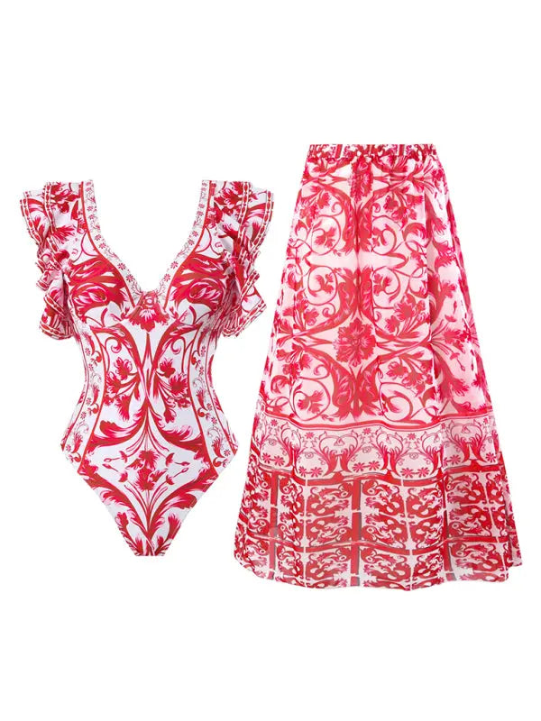 Blue Zone Planet | Bella's Trendy Floral Skirted Swimsuit (Skirt And Top Sold Separately)