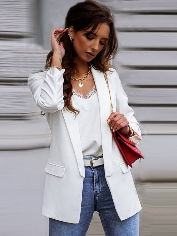 Blue Zone Planet | Cindy's Professional Slim Suit Collar Top Blazer