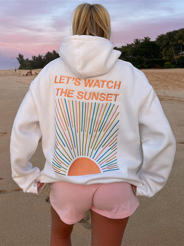 Blue Zone Planet | Anna's Long Sleeve Pocket Loose Warm Hooded Sweatshirt