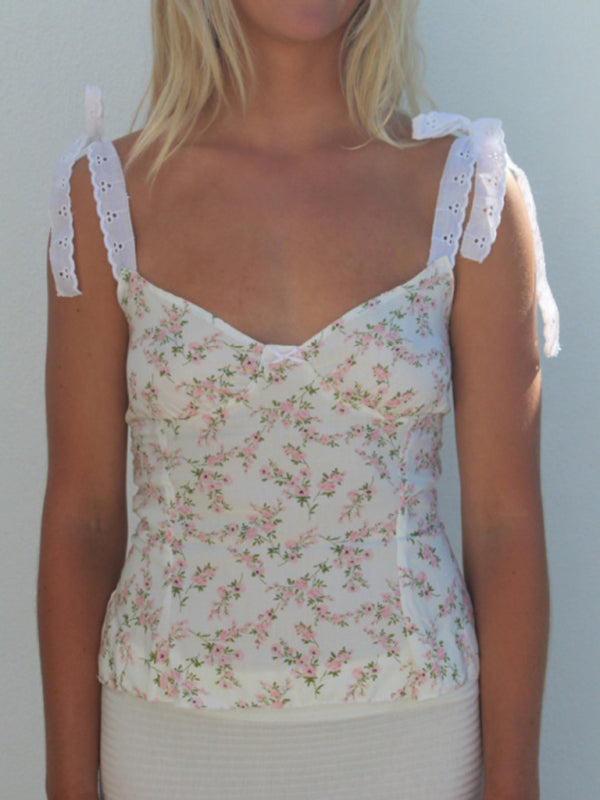 Blue Zone Planet | Charlotte's Bohemian Print Cami V-Neck Tank Top