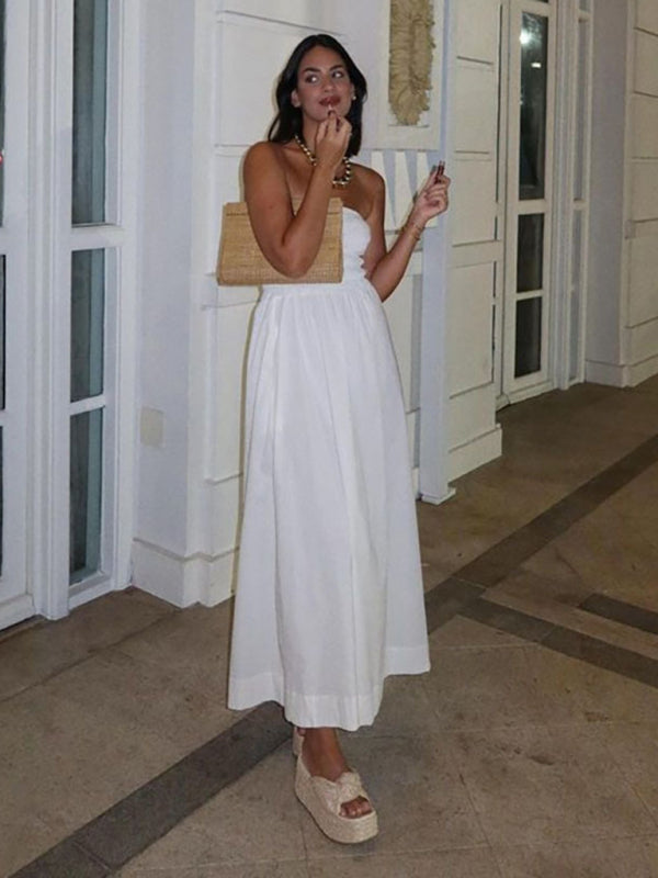 Blue Zone Planet | Isabella's Island Tube Top Sleeveless Maxi Dress