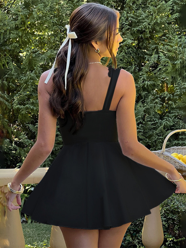 Melissa's Backless Sling Lace Mini Dress