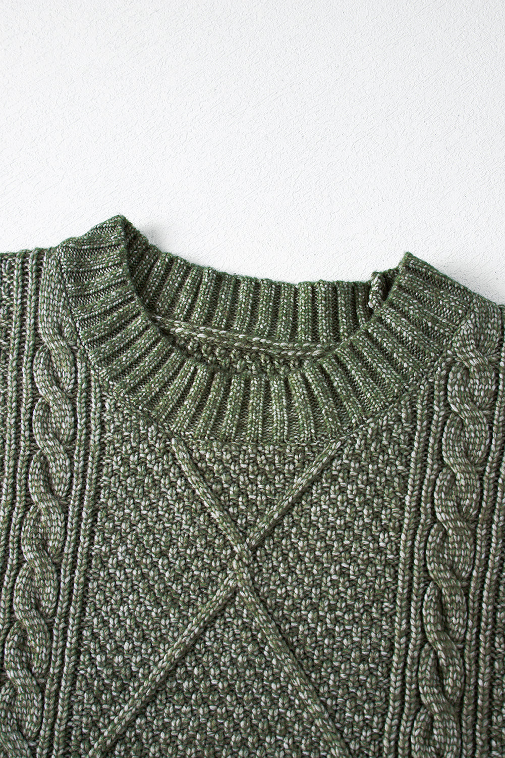 Blue Zone Planet | Lila's Cable Knit Drop Shoulder Loose Fit Sweater Dress
