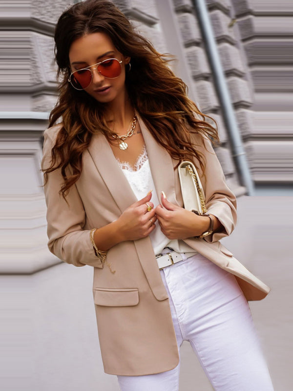 Blue Zone Planet | Cindy's Professional Slim Suit Collar Top Blazer