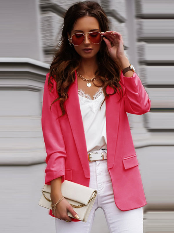 Blue Zone Planet | Cindy's Professional Slim Suit Collar Top Blazer