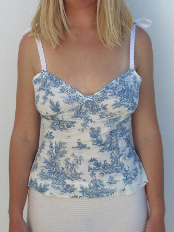 Blue Zone Planet | Charlotte's Bohemian Print Cami V-Neck Tank Top
