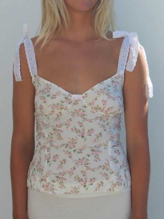 Blue Zone Planet | Charlotte's Bohemian Print Cami V-Neck Tank Top